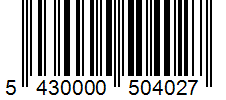 Barcode 5430000504027