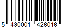 Barcode 5430001428018