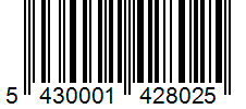 Barcode 5430001428025