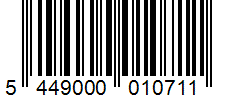 Barcode 5449000010711