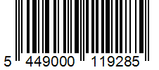 Barcode 5449000119285