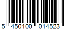 Barcode 5450100014523