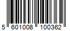 Barcode 5601008100362