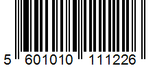Barcode 5601010111226