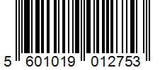 Barcode 5601019012753