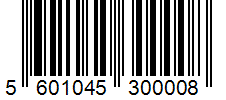 Barcode 5601045300008