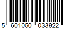 Barcode 5601050033922