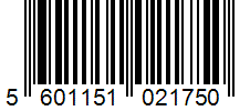 Barcode 5601151021750