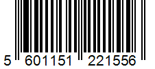 Barcode 5601151221556