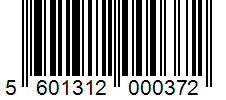 Barcode 5601312000372