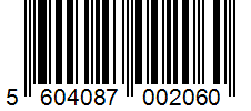 Barcode 5604087002060