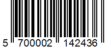 Barcode 5700002142436