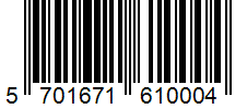 Barcode 5701671610004