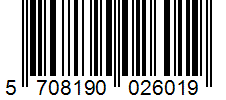 Barcode 5708190026019