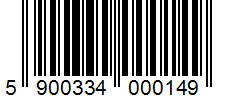 Barcode 5900334000149