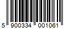 Barcode 5900334001061