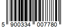 Barcode 5900334007780