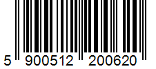 kod kreskowy ean 5900512200620