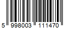 Barcode 5998003111470