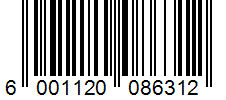 Barcode 6001120086312
