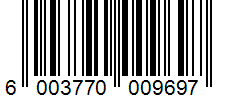 Barcode 6003770009697
