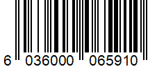 Barcode 6036000065910