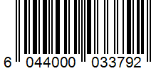Barcode 6044000033792