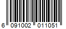 Barcode 6091002011051