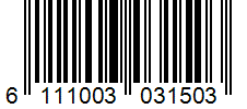 Barcode 6111003031503