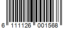 Barcode 6111126001568