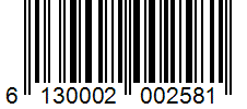 Barcode 6130002002581