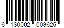 Barcode 6130002003625