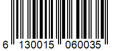 Barcode 6130015060035