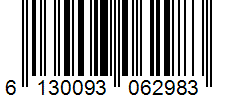 Barcode 6130093062983