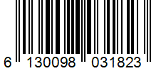Barcode 6130098031823