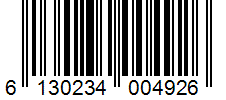 Barcode 6130234004926
