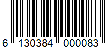 Barcode 6130384000083