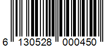 Barcode 6130528000450