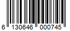 Barcode 6130646000745