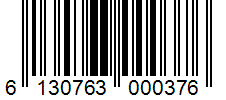 Barcode 6130763000376