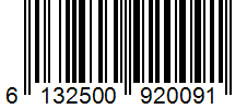 Barcode 6132500920091
