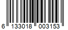 Barcode 6133018003153