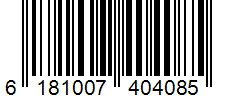 Barcode 6181007404085