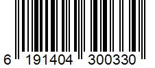Barcode 6191404300330