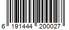 Barcode 6191444200027