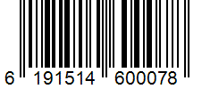 Barcode 6191514600078