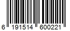 Barcode 6191514600221