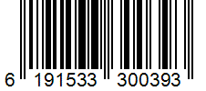 Barcode 6191533300393