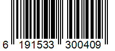 Barcode 6191533300409