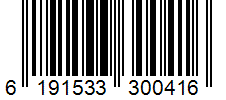 Barcode 6191533300416